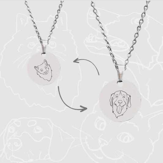 My Favorites necklace with 2 designs in silver